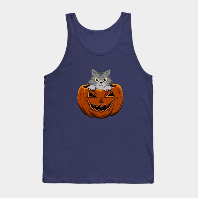 Halloween cat Tank Top by Neon Deisy